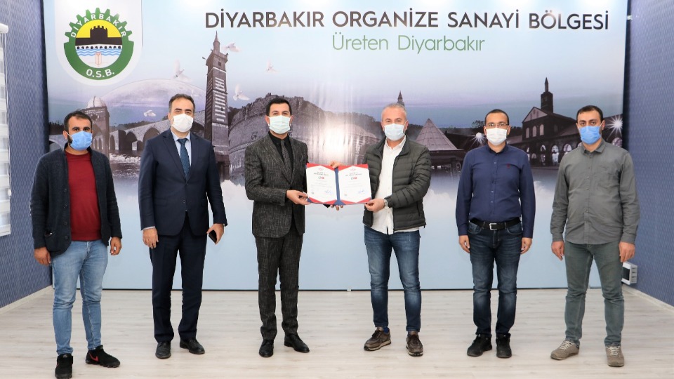 Diyarbakır OSB, TSE Covid-19 güvenli hizmet belgesi alan ilk kuruluş oldu